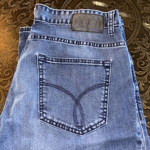 Calvin Klein Mens Blue Jeans 36x30 VINTAGE STRAIGHT New with Tag